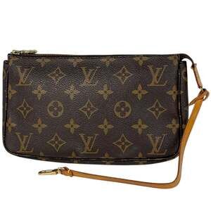 LOUIS VUITTON Brown Monogram Pochette Pouch